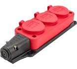 Колодка 16А 220V / 3 х Schuko + 16A 220V