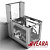 Вертикальная рама Практикабля H=2м (платформа 2х1,4м) Megal 1400Л